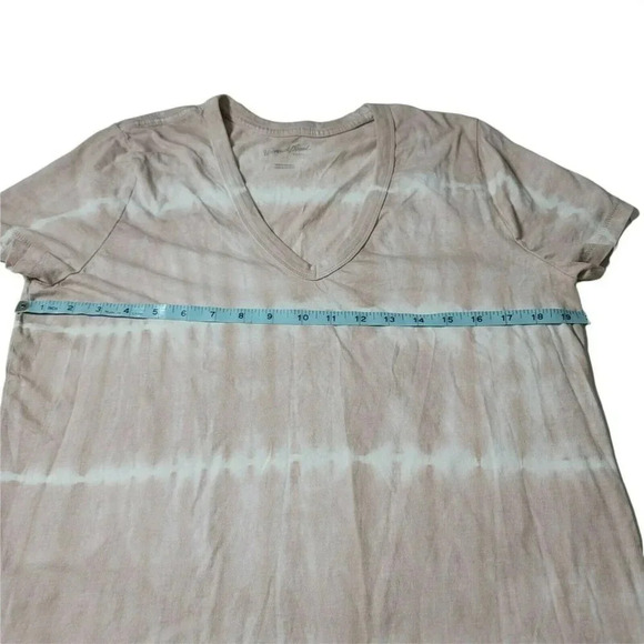 Universal Thread Short Sleeve Shirt V-Neck Tee Tie-Dye Top Size L Women's - Picture 3 of 5